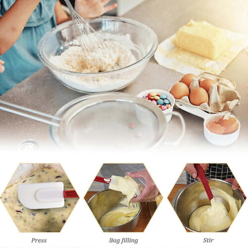 Silicone rubber scraper spoon rubber scraper, scraper spoon, cooking scraper rubber scraper 2