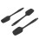 3 Pcs Silicone Spatula Black High Resistant Rubber Spatula Cooking Baking Kitchen Spatula 4