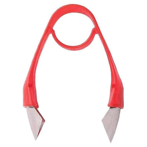 Fruit Corer Core Remover Strawberry Huller Stem Eyes Stalk Leaves Vegetable Tool for Kitchen Red