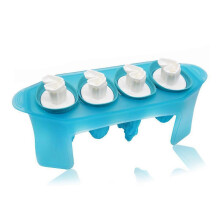 4-Cavity Skull Ice Cream Silicone Mold Tray Juice for Frozen Popsicle Maker Moul Yeti