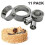 Ensemble de 11 emporte-pièces en acier inoxydable pour biscuits et gâteaux. 1