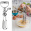 Complete Baking Essential Set 4PCS Nonrust Steel Whisks Spatula Brush Kitchen Multicolor 4
