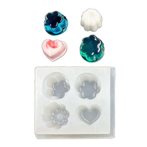 Sturdy Silicone Fondant Mould Chocolate Candy Mould Kitchen Designs Safe Multicolor large