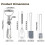 Complete Baking Essential Set 4PCS Nonrust Steel Whisks Spatula Brush Kitchen Multicolor 3