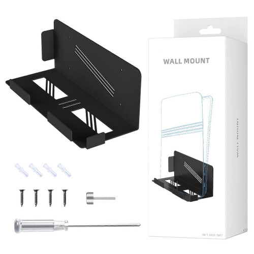 High Strength Wall Hanging Bracket Support Stand Designs Console Storage Display Home Office Black