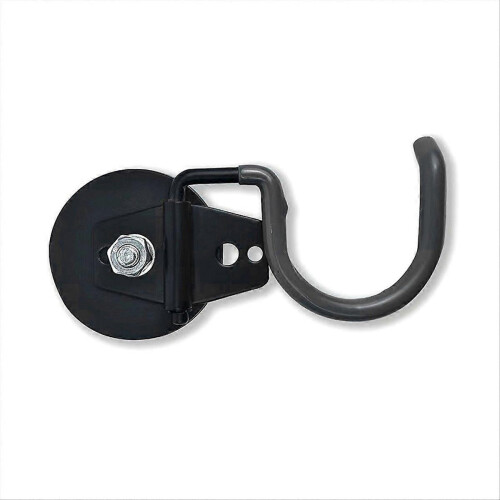 Supporto magnetico in ferro per scopa, mocio e zappa da giardino, colore nero. 2