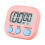 Magnetic Kitchen Timer Clock Digital Visual Timer Bright Display Count-down Stopwatch Pink 1