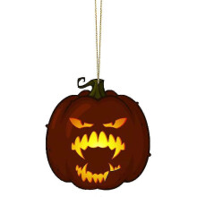 Halloween Pendant Acrylic Pumpkin Car Hanging Ornaments For Home Decoration(orange1pcs