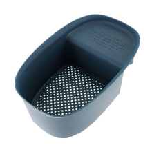Kitchen Sink Filter Storage Rack Multi Purpose Washing Bowl Sponge Holder Rack Blue 21X13.5CM