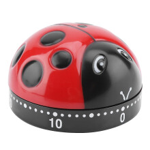 Lsaardth Kitchen Timer -Ladybug Kitchen Timer 60 Minutes Timer Wind-Up Timer Kitchen Cooking Timer