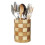 2X Bamboo Silverware Holder, Silverware Organizer, Utensil Holder for Kitchen Countertop 2