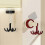 360 Degrees Rotating Folding Hook, Suction Cup Hooks Rotating Kitchen Utensil Holder Green 3
