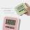 100-Minute Digital Kitchen Timer Loud Alarm Large LCD Display Count Up Timers Back Stand Clip Time 3