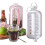 Ice Cube Molds 2 In 1 Portable Ice Cube Trays Ice Ball Maker Kettle Pink 5