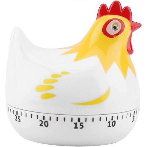 Digital Kitchen Timer Lovely Chicken Shape Mechanical Alarm Gadgets Countdown Clock Reminder
