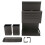 Wall Mount Utensil Rack 20x35cm Grey Aluminum Organizer 3