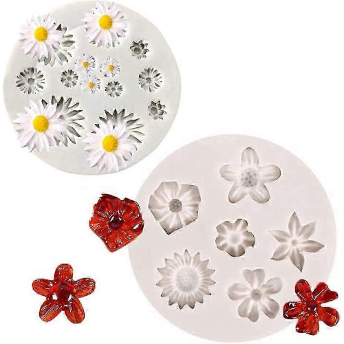 DIY Daisy Fudge Silikonform Eiswürfelform Küchenzubehör 2 Stück