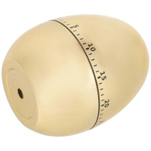 Golden Mechanical Egg Timer for Home Use Iron Material Lightweight and SpaceSaving 3.15 inches