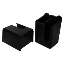Kitchen Utensil Holder Wall Mounted for Chopsticks and Spoon 2Pcs Black