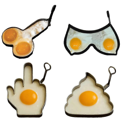 Funny Middle Finger Egg Mold,DIY Kitchen Accessories,Unique Eggs |] 2