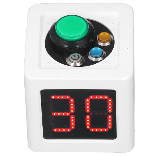 Cube Timer 1.4in 4 Sided Digital Shot Countdown Stopwatch for Private Poker Chess Casinos 1