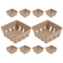 10pcs Berry Basket Paper Tray Household Snack Container Vegetables Packing Holder