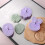 3D Easter Cookie Cutters Set, Easter Fondant Pastry Cookie Cutter Stamp, Spring Handle Purple 2