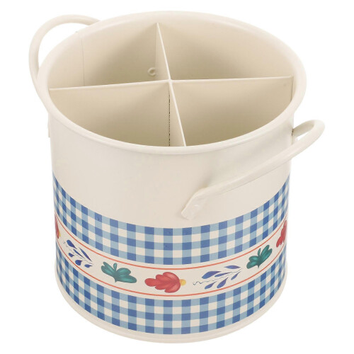 Retro Chopsticks Cage Holder Square Kitchen Utensil Holder Daily Use Space-Saving 1Pcs 2