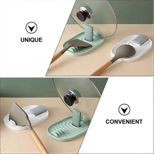 Pot Lid Organizer Rack Kitchen Utensil Rest Practical Pot Lid Holder Green 4Pcs 2
