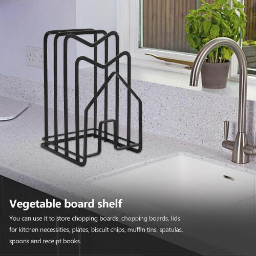 Cutting Board Rack Chopping Board Organizer Stand Holder Kitchen 2