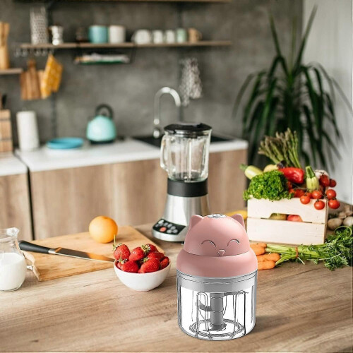 Baby Food Processor Electric Wireless Mini Garlic Vegetable Chopper Meat Grinder 250ML 1