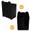 Kitchen Utensil Holder Wall Mounted for Chopsticks and Spoon 2Pcs Black 4