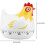 Digital Kitchen Timer Lovely Chicken Shape Mechanical Alarm Gadgets Countdown Clock Reminder 3
