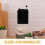 Kitchen Utensil Holder Wall Mounted for Chopsticks and Spoon 2Pcs Black 5