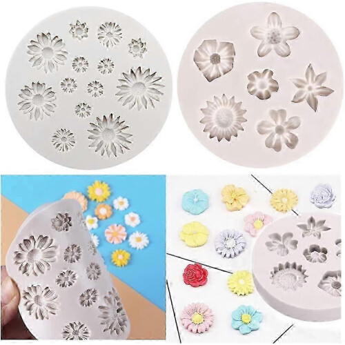 DIY Daisy Fudge Silikonform Eiswürfelform Küchenzubehör 2 Stück 2