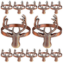 18 Pcs Christmas Deer Napkin Rings Deer Napkin Rings Napkin Holders Christmas Table Decoration for