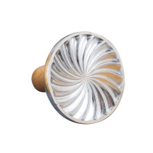 Cortador de galletas con forma de dibujo animado, cara sonriente, flor, molde para galletas, herramienta para hornear, espiral