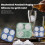 Silicone Ice Cube Mold, Ice Cube Tray Lid, Ice Ball Ice Cube, 3 Packs Large Ice Cube Tray (Blue) 2