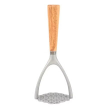 Aluminum Alloy Manual Potato Masher Meat Potato Presser Tool Whisk Crusher Wood Handle Garlic Pusher Kitchen Gadgets