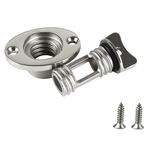 Stainless Steel Garboard Drain Plug Screw Type Transom Bung for Boat Replacement Accessories 2
