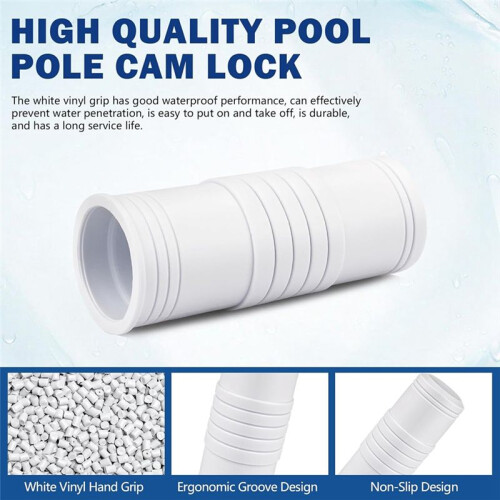 2 Pcs Pool Pole Handle Grip Replacement, Hand Grip for Swimming Pool & Spa Poles, Telescopic Pool Pole Handle Grip 25mm 2