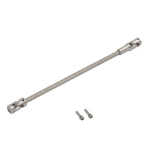 RC Auto Upgrade RVS Cardan Aandrijfas Kit voor 1/10 LCG RC Crawler Type RC Auto Accessoires Zilver