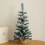 60cm Snowy Mini Christmas Tree with Jute Bag Stand 1