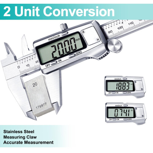 Kynup Digital Caliper, 150mm Stainless Steel Electronic Vernier 1