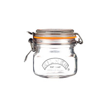 Kilner Square Clip Top Jar 250ml (0.25L) Airtight Glass Jar for