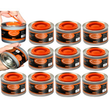 Luminar Resealable-Wick Chafing Fuel Cans, 12 Pack, 4 Hour - Premium Quality Burners for Food Warmers - No More Spills, Waste, or Hassle - Perfect for