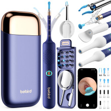 BEBIRD Ear Cleaning Camera Wax Removal Tool kit, Flexible Ear Scope Otoscope Camera Light, Visual Ear Picker Wireless Earwax Remover Tweezers for Adul