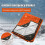 Outdoor Multi-Function Emergency Blanket PE Survival Camping Insulated Emergency Use Portable Compact Foldable Orange 4