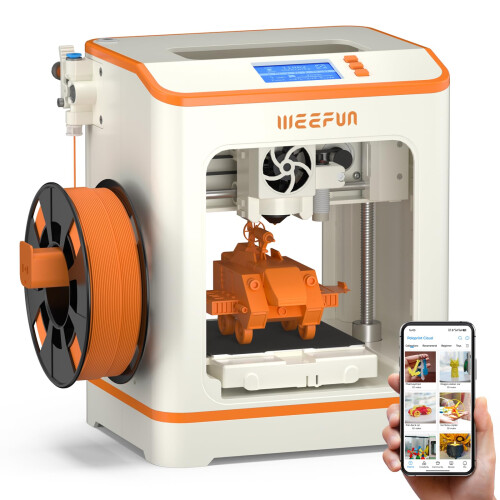 Weefun TINA2C 3D Printer for Beginners & Kids, Fully Assembled, Easy to Use