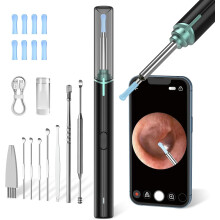 Ear Wax Removal Kit with Camera, 1920P FHD, Black